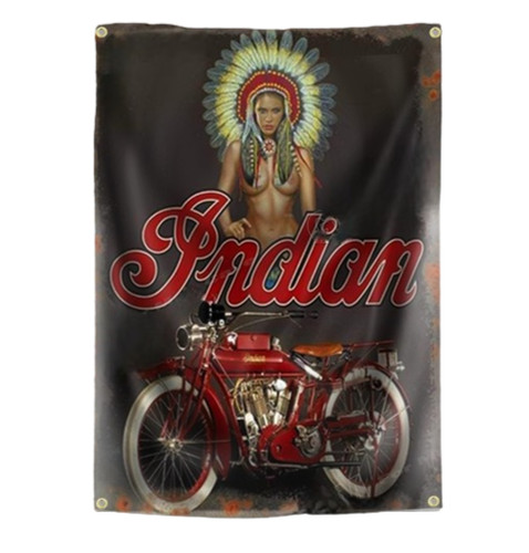 Indian biker pin - biker,