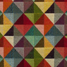 Gobelin Stoff große Dreiecke im Quadrat bunt Dekoration Taschen (Preis=0,5m)