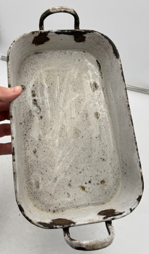 Alte emaille auflaufform - alte,