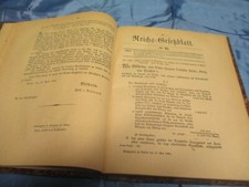 Reichs - Gesetzblatt  v. 1881