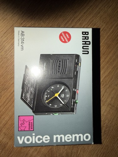 Braun wecker voice memo ab314 - memo,