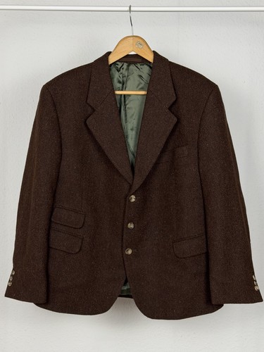 Harris tweed brown herringbone - brown,