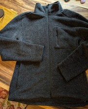 LUNDHAGS Bjakker Full Zip Herren Fleece / Wolljacke Grau  Neuwertiger Zustand 