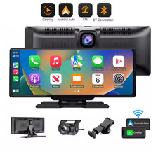 4K 10,26" Touchscreen Auto DVR Dashcam Wireless Apple CarPlay Android Auto Dual