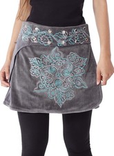 Wickelrock aus Samt, Rock in