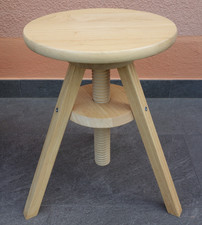 IKEA Ringo 1999 Hocker Drehhocker Werkstatt Sitzhocker drehbar Holz 44-59 cm