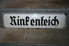 Original Altes Emailschild,Straßenschild Drittes Reich 1938,Vintage,Deko,Retro