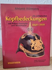 Königreich Württemberg Kopfbedeckungen Polizei Feuerwehr Steuerwache 1869-1919