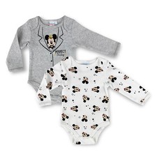 Paar American Disney Mickey Mouse Baby Body warm Baumwolle 2 Stück Baby 4582