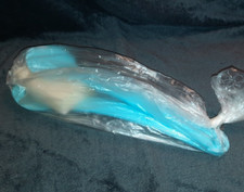 Tupperware Combinette in hellblau, Salatbesteck "Rarität"