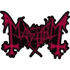 MAYHEM Patch: LOGO CUT OUT: Official Licensed Merchandise metal fan gift £pa