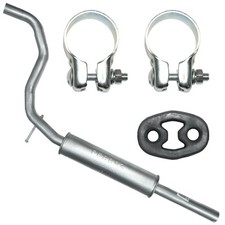 Mittelschalldämpfer Mitteltopf Auspuff für Volkswagen VW Lupo 98-05 1.0 1.4