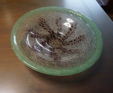 WMF IKORA Glas Schale grün 35 cm XXL Art Deco