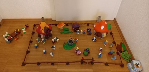 Schleich schlümpfe dorf 3 - schleich, dorf,
