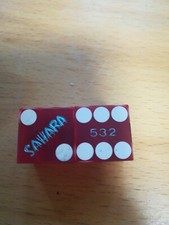 Casino Würfel  Sahara  red 