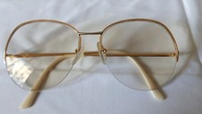 ESSILOR Brille GOLD Nylor 80er  Optik Vintage 