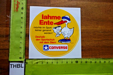Alter Aufkleber Sportschuhe CONVERSE Spruch LAHME ENTE