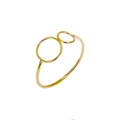 Gelbgold doppel kreis - doppel,