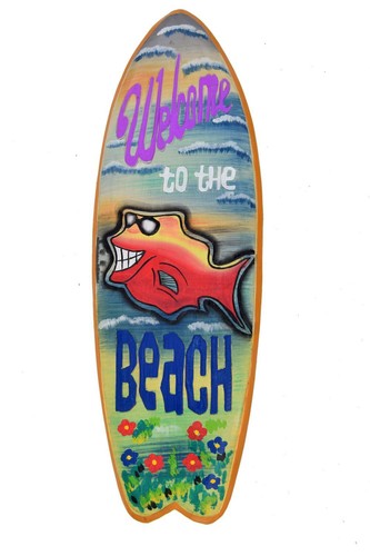 Deko surfboard 60cm aus holz - 60cm,