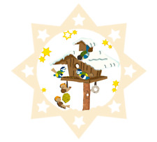 Fensterbild Deko "Futterhaus"