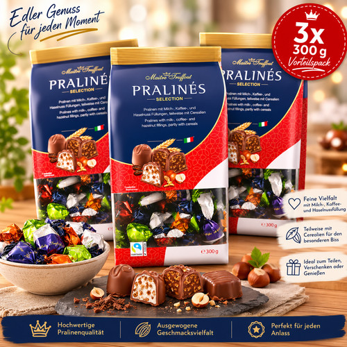 3x300g pralinen selection - pralinen,