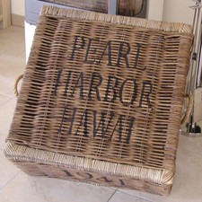 Rattan Truhe Kiste Rattantruhe