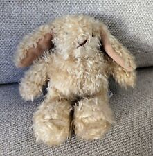 Vintage Manhattan Toy Company flauschiger brauner Hase Kaninchen weiches Plüschtier 8 Zoll Ostern