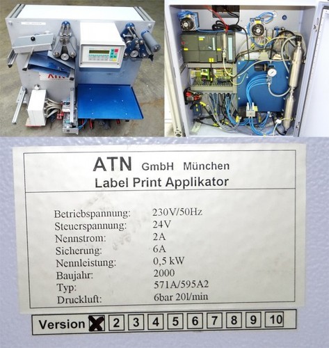 Atn label print applicator - label,