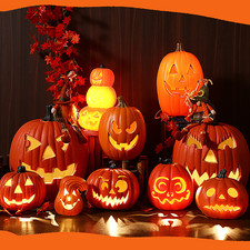 Harz Halloween Kürbis Laterne