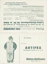 Klapp Ak Hamburg Stellingen, Artifex Chemische Fabrik GbmH,... - 3637602