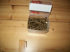 282 Stück Messing Schlitz Schrauben Senkkopf mit Loch für Abdeckkappe 35 x 4 mm