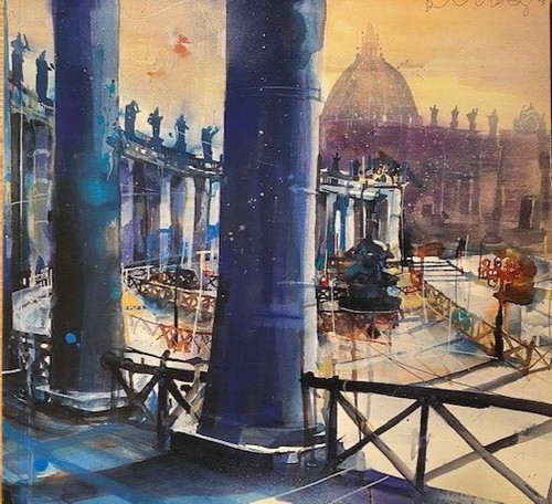 Bernhard vogel aquarellmalerei - bernhard,