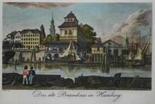 Hamburgensie handkoloriert -