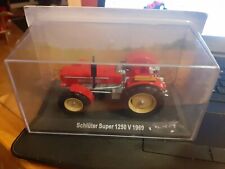 Schlüter Super 1250 V 1969  roter TRAKTOR 1 : 43  Hachette FRANKREICH