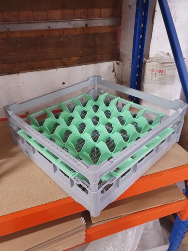 Fries rack kunstoff - fries, gläser