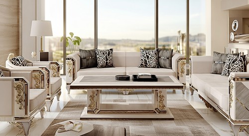 Luxuriöse wohnzimmer - luxuriöse,