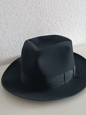 Borsalino Hut In Schwarz Gr. 57 Made In Italy Top Zustand Original ,Alessandria