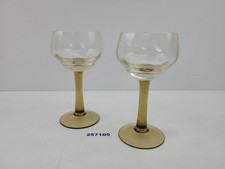 2x Weingläser Glas Um 1900