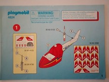 Playmobil Bauanleitung 4824 Löschhubschrauber , A6 , 8 Seiten