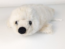 Robbe Heuler ❤️ weiß ca.20cm Plüschtier  Kuscheltier Dressler &Zimmerhackl