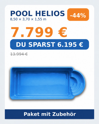 Gfk pool 5x3 - gfk, 8,5x3,7x1,55