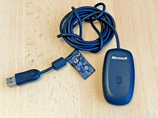 Original Microsoft Xbox 360 Wireless Receiver for Windows PC Schwarz Zustand gut