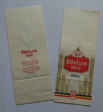 2 DDR Mehltüten Weizenmehl