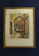 Schöner Druck/Farbdruck - Prag 1990 - Signiert