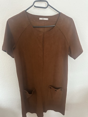 Kleid wildlederoptik mit - in, wildlederoptik,