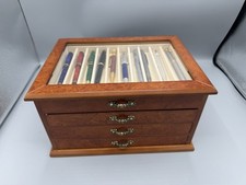 Kugelschreiber Sammlung Tolle Holz Box Schatulle Sheaffer USA Parker Cantinaro