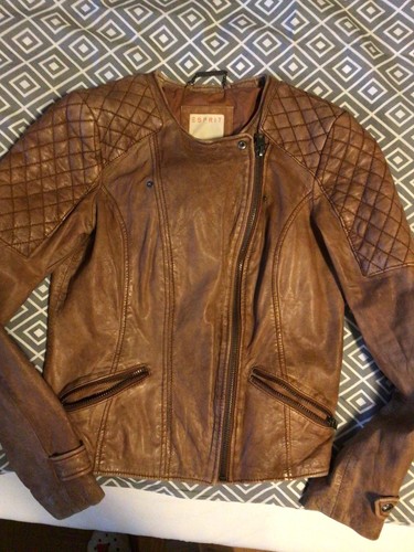 Esprit lederjacke camel - esprit,