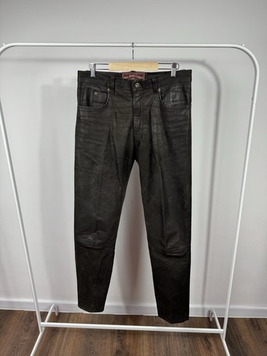 Vintage braune lederhose - vintage,