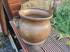 Alter Kupfertopf  Pflanztopf Landhaus Gartendeko Requisite 265F