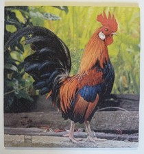 Deko HDF - Tiere Hühner Hahn